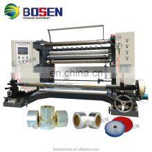 New Automatic High Quality Cheap Non Woven Fabric Paper Bopp Tape Label Jumbo Plastic Film Roll Slitting Machine thumbnail-4