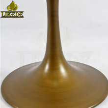 Hot Sale Antique Brass Bronze Coating Painting Steel Iron Elegant Tulip Table Base for Furniture Legs thumbnail-5