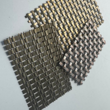 Antique Bronze-colored Stainless Steel Decorative Woven Mesh, Suitable for Cabinet Doors and Glass Interlayers thumbnail-1