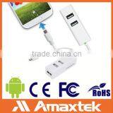 Card Reader 3 in 1 With Extension Cable for Mobile Use