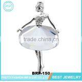 Beautiful Women Ballet Dancer Brooch