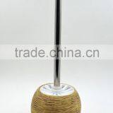 Beige Ribbed Polyresin Bathroom Accessories Set for Hotel and Home thumbnail-4