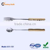 Stainless steel telescopic spoon and fork