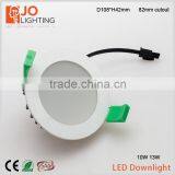 Flat Surface 95CRI 85mm Cutout 9W LED Downlight Dimmable SMD LED Down Light