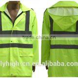 Traffic Waterproof Hooded Refective Safety Hi VIS Jacket thumbnail-1