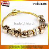 High Quality Charms Beads Fit DIY Bracelet Gold Fashion Bangles for Women thumbnail-1