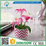 2016 Wholesale Multicolor Latex Artificial PU Flowers Three Lilies Bonsai Real Touch Bouquet Wedding Bridal Decor Display Flower thumbnail-2