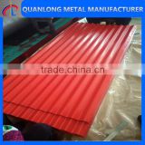 corrugated galvanized color steel roofing