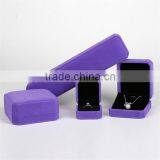 Custom Cheap Purple Velvet Jewelry Gift Boxes thumbnail-4