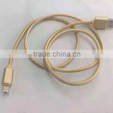 2016 New Premium High Quality Aluminum Nylon 2 in 1 Usb Charger Cable for Iphone 6 6 Plus 6s 6s Plus s7 s7 Edge