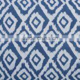 Indian Block Print Reversible Cushion Cover Indigo Cotton Shams Decorative Pillows Handmade Cushion Throw thumbnail-5