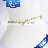 18K Gold Plated Stainless Steel Foot Jewelry Anklet Chain Gold Chain Design for Girls thumbnail-1