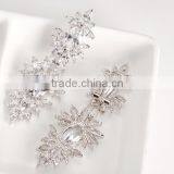 AAA Cubic Zircon Long Dangle Earrings for Women High Quality Luxury Wedding Earrings Bridal Jewelry thumbnail-4