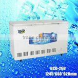 BCD-338 Top Open Double Door Temp. Freezer Gas Chest Deep Freezers White Color thumbnail-3