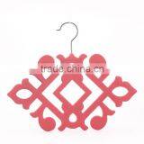 Factory Flocked Velvet Tie Hanger Simple Slim-Line Tie Organizer in 5 Style thumbnail-5