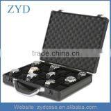 Professional Black Watch Case Aluminum 18 Watch Organizer ZYD-HZMwb010