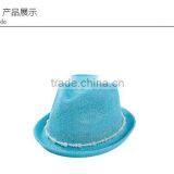 Korean Style Head Accessories Paper Straw Hats Women Pearl Fedora Hat thumbnail-2