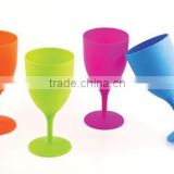 PLASTIC WINE GLASS, COLOFUL WINE CUP