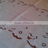 Hand embroidered linen table cloth No.12