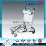 Double Stainless Steel Chassis Luggage Trolley thumbnail-1