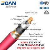 N2XSY, Power Cable, 6/10 KV, 1/C, Cu/XLPE/CWS/CTS/PVC (HD 620 10C/VDE 0276-620) thumbnail-1