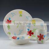 16pc Stoneware Dishwasher/microwave Safe Hand Painted Dinnerset Service for 4/ AB Grade/2016 New Design/ceramic Mug thumbnail-2