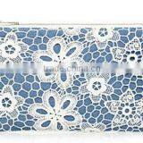 Chicest Travel Necessary Floral Crochet Cosmetic Pouch to Storage for Shopping and Travel thumbnail-2