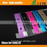 2.5D Titanium Alloy Brushed Metal Tempered Glass Screen Protector Guard for SONY Z5 thumbnail-3