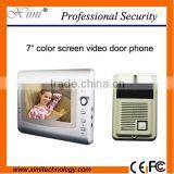 7 Inch Color Video Door Phonesystem Video Door Intercom 750TVL Night Version Camera Video Door Bell for Apartment thumbnail-1