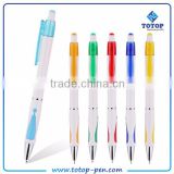 simple and cheap promotional colorful new 2 in 1 plastic pen
