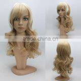 Synthetic Ombre Blonde Wig Long Curly Wig African American Wig For Women Cheap Fake Hair thumbnail-1