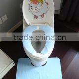 Magic self-adhesive toilet mat-polar fleece