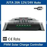 10A 20A Solar Charge Controller Price Cheap 12V 24V Auto With USB and LCD PWM Charging thumbnail-5
