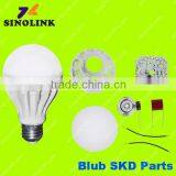 Trade Assurance smd 5730 led chip Plastic Housing e27 3W High Lumen LED clear bulb lamp LED light SKD parts
