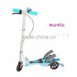 Hot selling 3 wheels kids Aluminim double pedals scooter