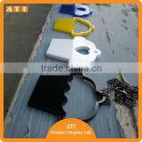 Wholesale Blank Square Clear Printcolorful Laser Cut Acrylic Key Chain thumbnail-5