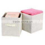 Foldable Storage Cubes Fabric Drawer Baskets Bins Set Closet Organizer Beige