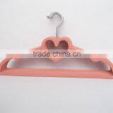 Velvet Flocked Hanger With Heart Shape for Clothes and Suit thumbnail-2