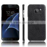 Fashion Hard Back Case Cover for Samsung Galaxy S7 Edge PU Leather CROCO Casing thumbnail-5