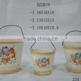 Decorative Christmas Terracotta Flower Pot