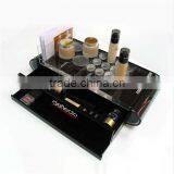 Custom Retail Countertop Acrylic Cosmetic Makeup Display Organizer With 2 Tier Drawer