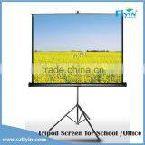 2015 Top Quality ! Tripod Manual Pull Down Projector Projection Screen