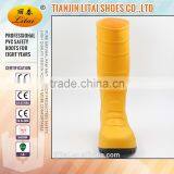Yellow Black PVC Safety Gumboots ,comfortable PVC Work Boots,cheap Safety Shoes thumbnail-3