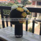 Modern Home Decoration Head Shape Fiberglass Flower Vase thumbnail-3