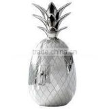 Hot Selling silver pineapple mug, silver color pineapple decor jar