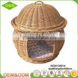 Wholesale 100% Handmade Indoor Pet Bed Wicker Luxury Top Grade Eco-friendly Pet House thumbnail-3