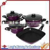 9pcs Cast Aluminum Cookware Nonstick Die Cast Cookware thumbnail-1