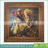 Gold Foil Screen Printing Frame With Painting thumbnail-5