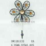Metal Flower Wall Hook thumbnail-1