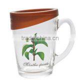 320ml Glass Mug With Cover thumbnail-1